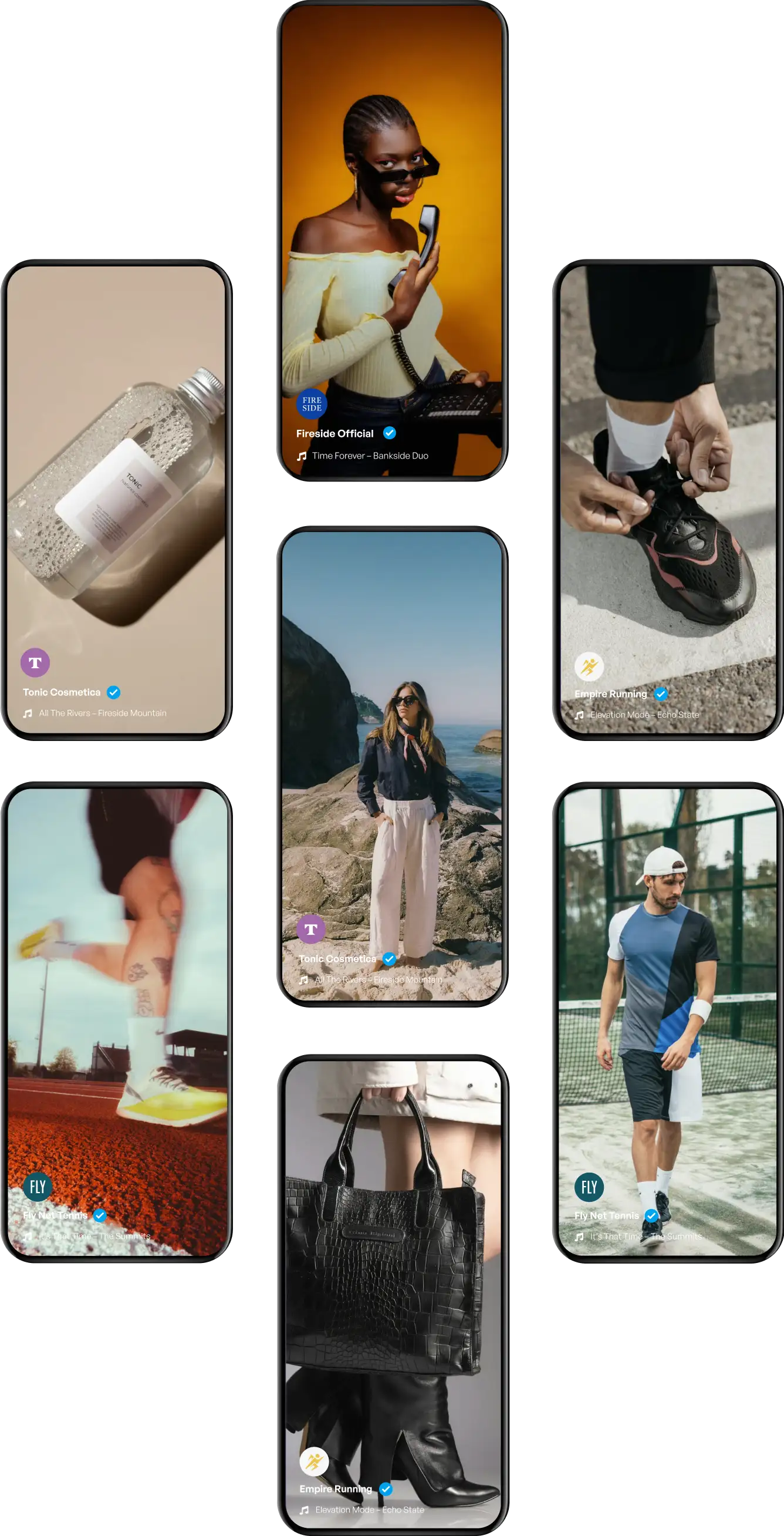Collage of user-generated content clips